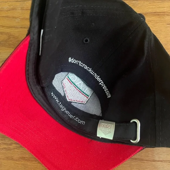 New TAG Heuer Black Cap with Logo #don’tcrackunderpressure - Picture 2 of 4
